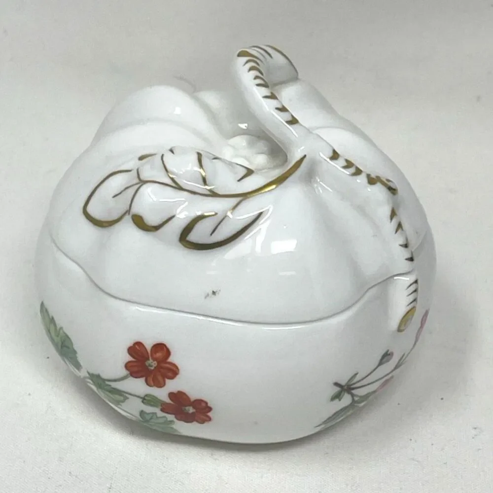 VTG Minton Avignon Pumpkin Shaped Sugar Bowl or Jam Jar Made in England PERFECT!
